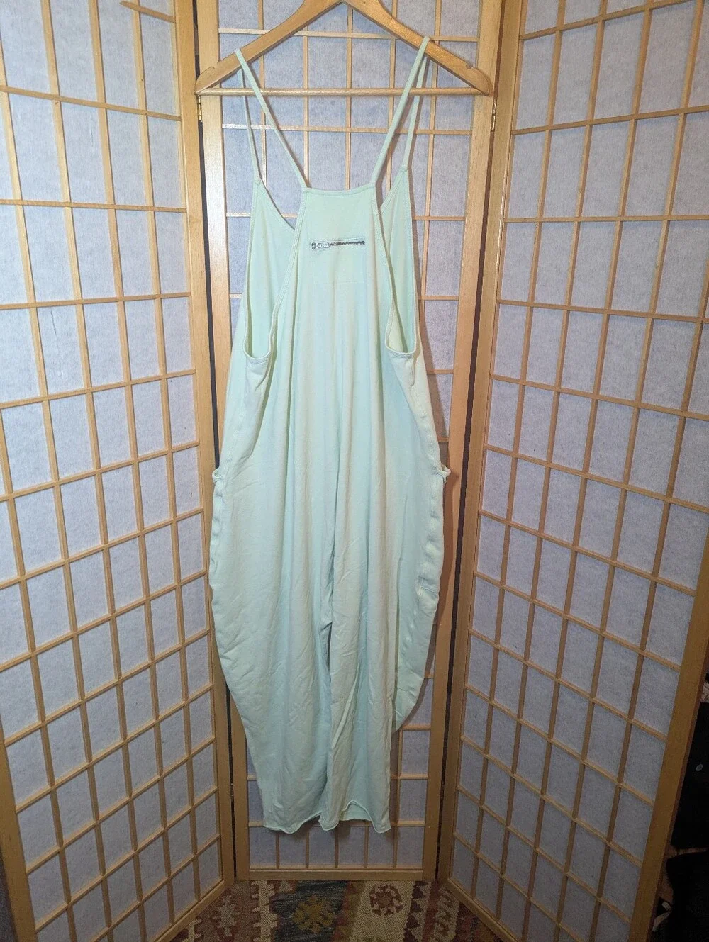 Free people Hot Shot Onesie Jumpsuit Green Pistachio XL Pockets